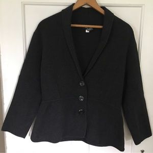 Charcoal Sweater Cardigan